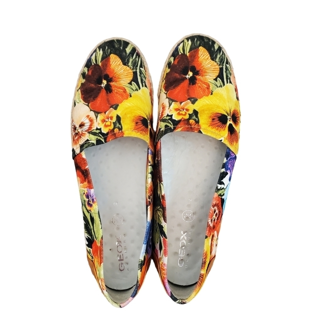 GEOX EU 39 Multicolor Floral Espadirlle
